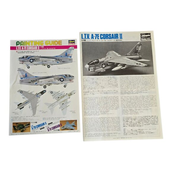 NEW Vintage Hasegawa 1987 L.T.V. A-7E Corsair II Airplane 1:48 Scale Model Kit - Picture 4 of 8